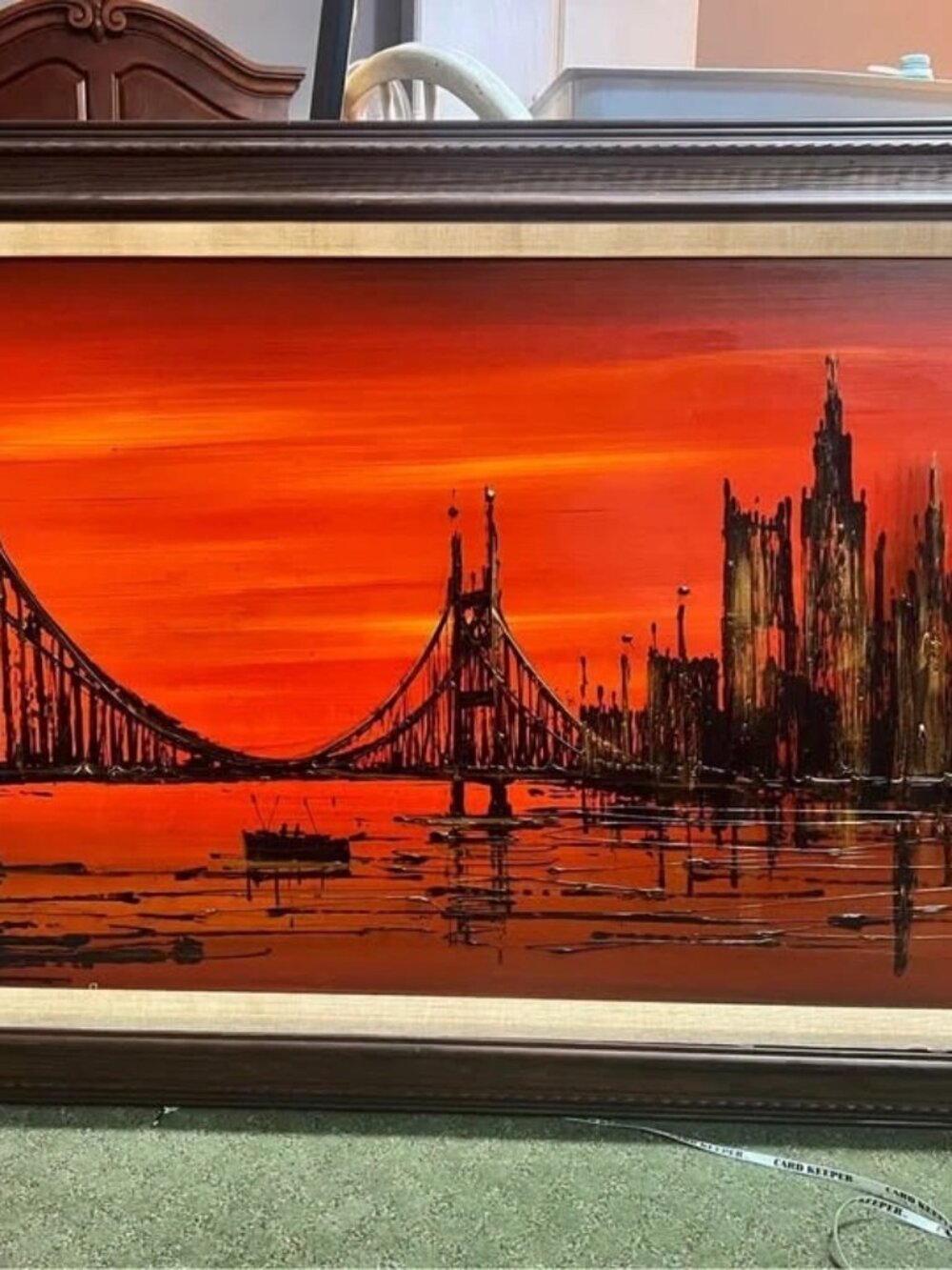 Van Gaard 1967 Original Painting San Francisco Bridge wall art